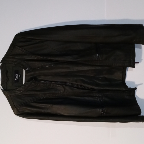 Ladie's faux leather jacket - Picture 1 of 6